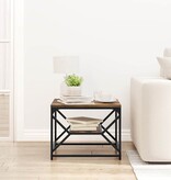 VidaXL Salontafel Gerookt eiken 51 x 50 x 40 cm