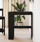 VidaXL Bartafel met rekken Zwarte eik 90x40x103,5 cm bewerkt hout