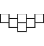 VidaXL Wandplank Zwart Eiken 159x18x66 cm Bewerkt Hout