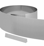 VidaXL Tuin Grasperkafwerking 4 pcs Zilver 450 x 25 cm