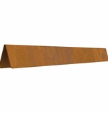 VidaXL Tuin Grasperkafwerking 4 pcs Roestig 450 x 20 cm Cortenstaal