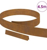 VidaXL Tuin Grasperkafwerking Roestig 450 x 10 cm Cortenstaal