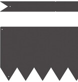 VidaXL Gazonranden 30 pcs Zwart 100 x 0.5 x 20 cm Staal