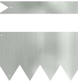 VidaXL Gazonranden 30 pcs Zilver 100 x 0.5 x 15 cm
