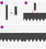 VidaXL Gazonranden 30 pcs Zwart 100 x 0.5 x 15 cm Staal
