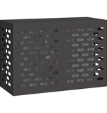 VidaXL Airconditioner hoes Zwart 90 x 40 x 60 cm Staal