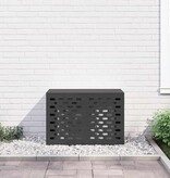 VidaXL Airconditioner hoes Zwart 90 x 40 x 60 cm Staal