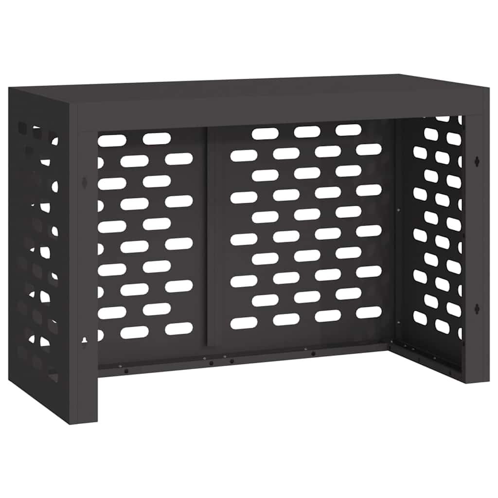 VidaXL Airconditioner hoes Zwart 90 x 40 x 60 cm Staal