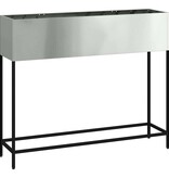 VidaXL Verhoogde Tuin Plantbak Zilver 100 x 26 x 82 cm