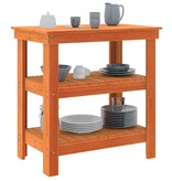 VidaXL Werkbank Wasbruin 78.5 x 50 x 80 cm Massief grenenhout