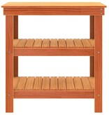 VidaXL Werkbank Wasbruin 78.5 x 50 x 80 cm Massief grenenhout