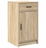 VidaXL Dressoir met lade Sonoma eiken 40 x 40,5 x 75 cm Bewerkt hout
