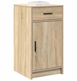 VidaXL Dressoir met lade Sonoma eiken 40 x 40,5 x 75 cm Bewerkt hout