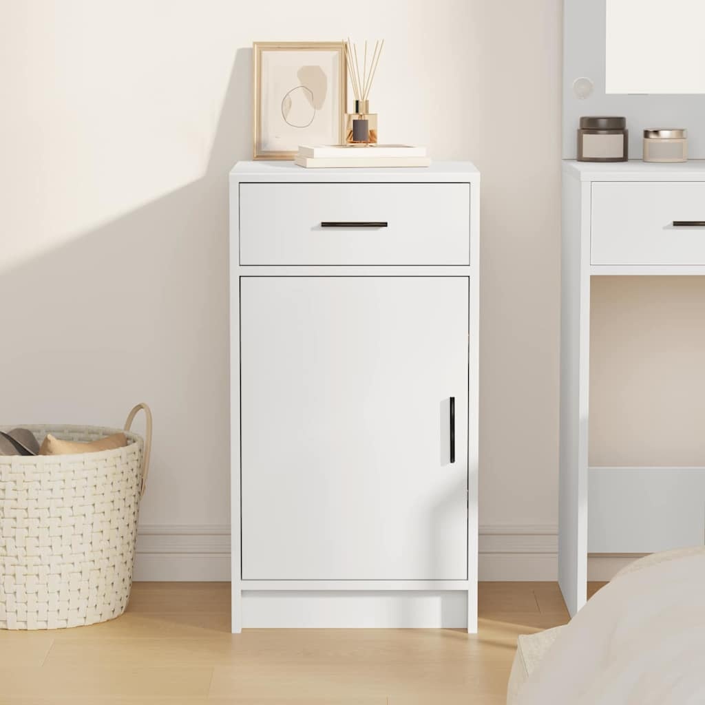 VidaXL Dressoir met lade Wit 40 x 40,5 x 75 cm Bewerkt hout