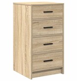 VidaXL Dressoir met lade Sonoma eiken 40 x 41 x 75 cm Bewerkt hout