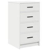 VidaXL Dressoir met lade Wit 40 x 41 x 75 cm Bewerkt hout