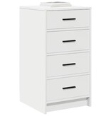 VidaXL Dressoir met lade Wit 40 x 41 x 75 cm Bewerkt hout