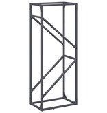 VidaXL Brandhoutrek 40x25x100 cm koudgewalst staal antraciet
