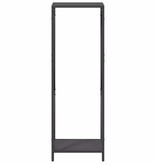 VidaXL Brandhoutrek 34x25x100 cm koudgewalst staal zwart