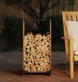 VidaXL Brandhoutrek 40x30x80 cm weervast staal