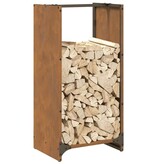 VidaXL Brandhoutrek 40x30x80 cm weervast staal