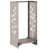 VidaXL Brandhoutrek 40x30x80 cm weervast staal