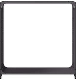 VidaXL Brandhoutrek 90x28x90 cm koudgewalst staal zwart