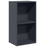 VidaXL Brandhoutrek 40x30x75 cm koudgewalst staal antracietkleurig