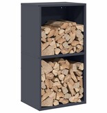 VidaXL Brandhoutrek 40x30x75 cm koudgewalst staal antracietkleurig