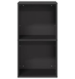 VidaXL Brandhoutrek 40x30x75 cm koudgewalst staal zwart