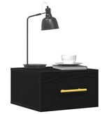 VidaXL Nachtkastje 2 pcs Zwart eiken 35 x 35 x 20 cm Bewerkt hout