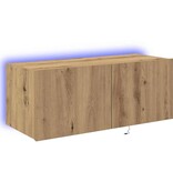 VidaXL TV Wandkast artisanaal eikenkleurig 80 x 35 x 31 cm