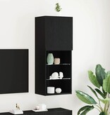 VidaXL TV-kast Zwart Eiken 40.5 x 30 x 102 cm Bewerkt hout