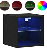 VidaXL TV-kast 2 pcs Zwart 30 x 28.5 x 30 cm Bewerkt hout