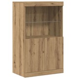 VidaXL Dressoir Bruin 60 x 37 x 100 cm Bewerkt hout