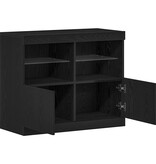 VidaXL Dressoir Zwart 81 x 37 x 67 cm Bewerkt hout