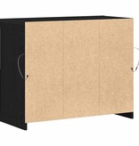 VidaXL Dressoir Zwart 81 x 37 x 67 cm Bewerkt hout