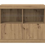 VidaXL Dressoir Bruin 81 x 37 x 67 cm Bewerkt hout