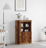 VidaXL Bijzetkast Oud hout 60.5 x 37 x 100 cm Bewerkt hout