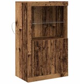 VidaXL Bijzetkast Oud hout 60.5 x 37 x 100 cm Bewerkt hout