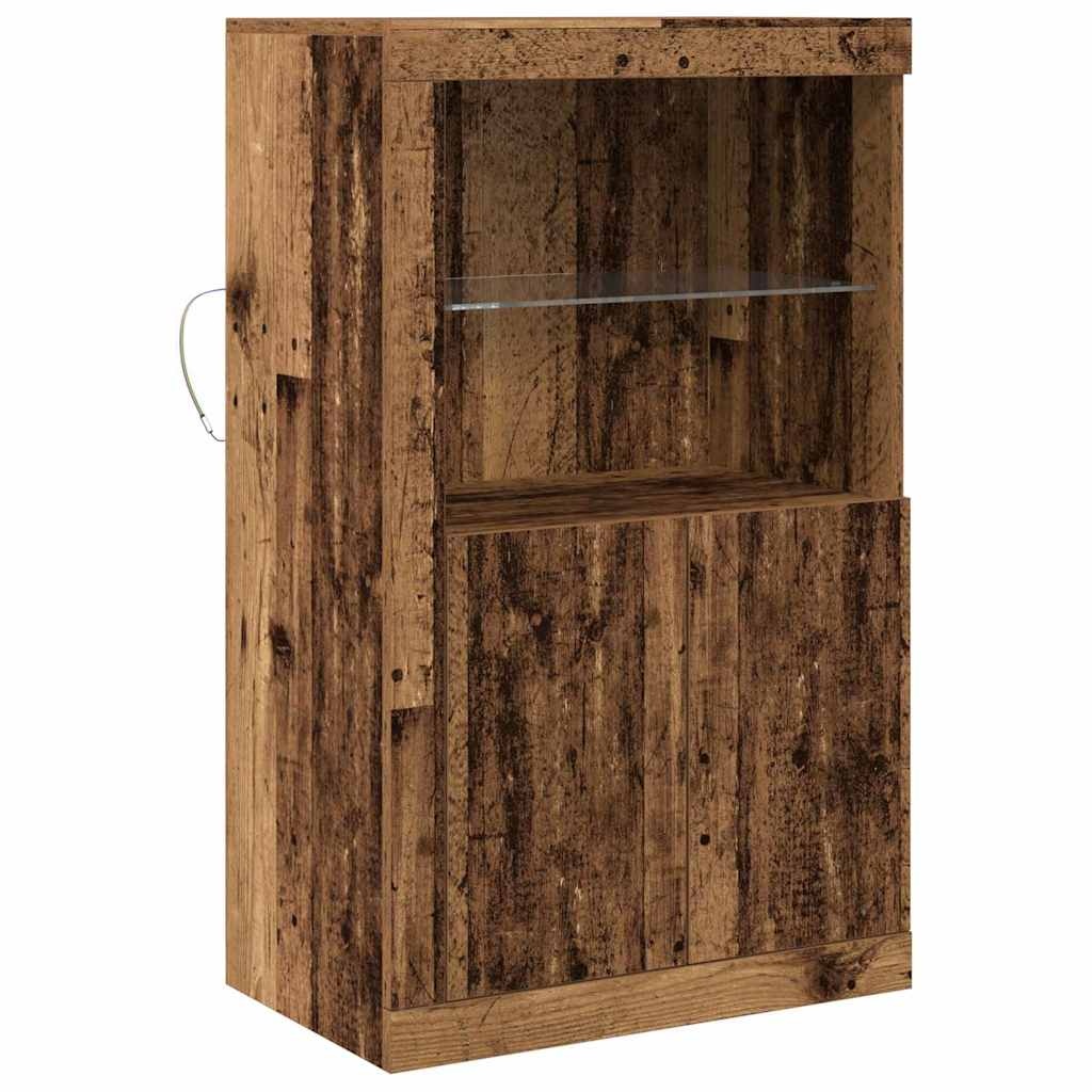 VidaXL Bijzetkast Oud hout 60.5 x 37 x 100 cm Bewerkt hout