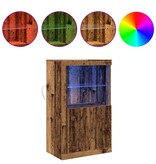 VidaXL Bijzetkast Oud hout 60.5 x 37 x 100 cm Bewerkt hout