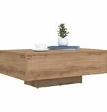 VidaXL Salontafel artisanaal eikenkleurig 85 x 55 x 31 cm Bewerkt hout