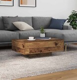 VidaXL Salontafel Oud hout 85 x 55 x 31 cm Bewerkt hout