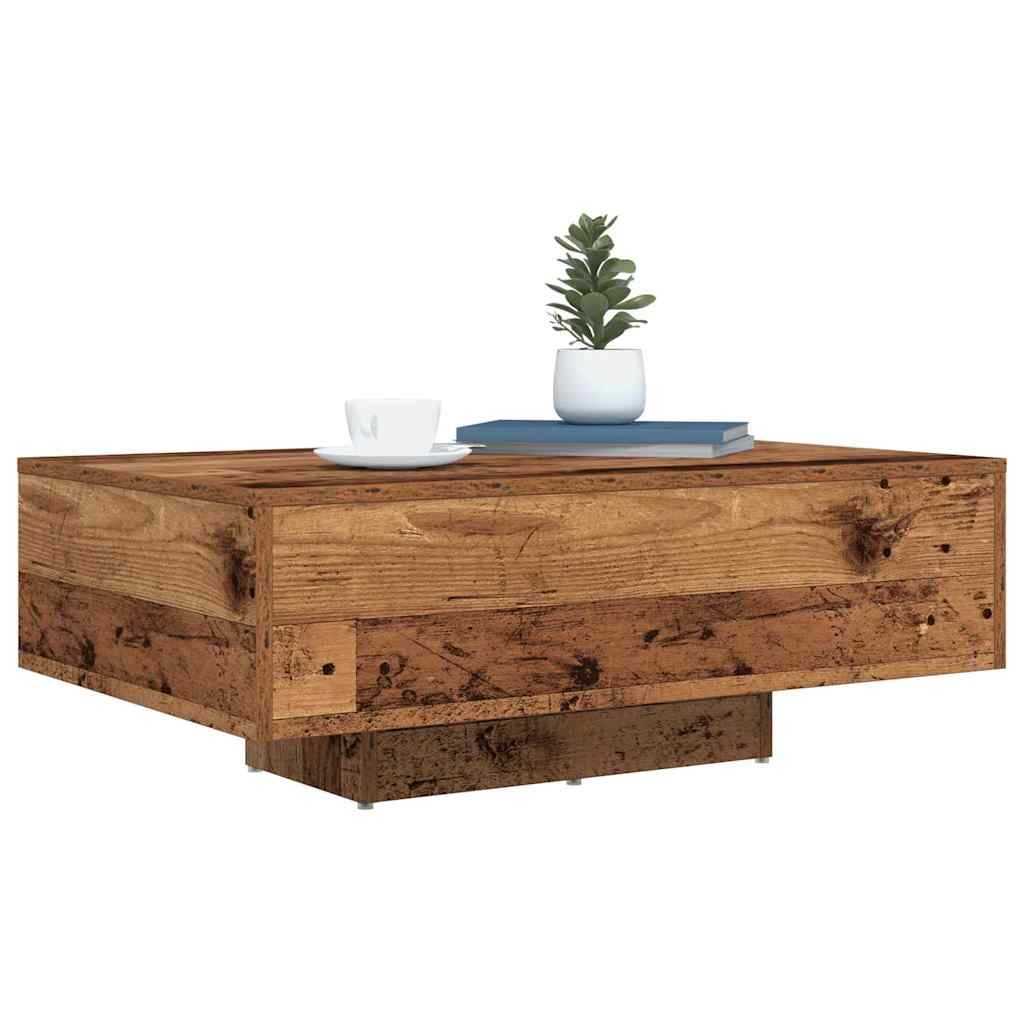 VidaXL Salontafel Oud hout 85 x 55 x 31 cm Bewerkt hout