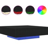 VidaXL Salontafel Zwart eiken 100 x 100 x 31 cm Bewerkt hout