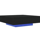 VidaXL Salontafel Zwart eiken 100 x 100 x 31 cm Bewerkt hout