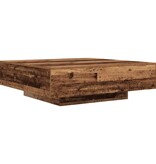 VidaXL Salontafel Oud hout 100 x 100 x 31 cm Bewerkt hout