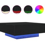 VidaXL Salontafel Zwart eiken 80 x 80 x 31 cm Bewerkt hout