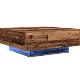 VidaXL Salontafel Oud hout Blauw 80 x 80 x 31 cm Bewerkt hout